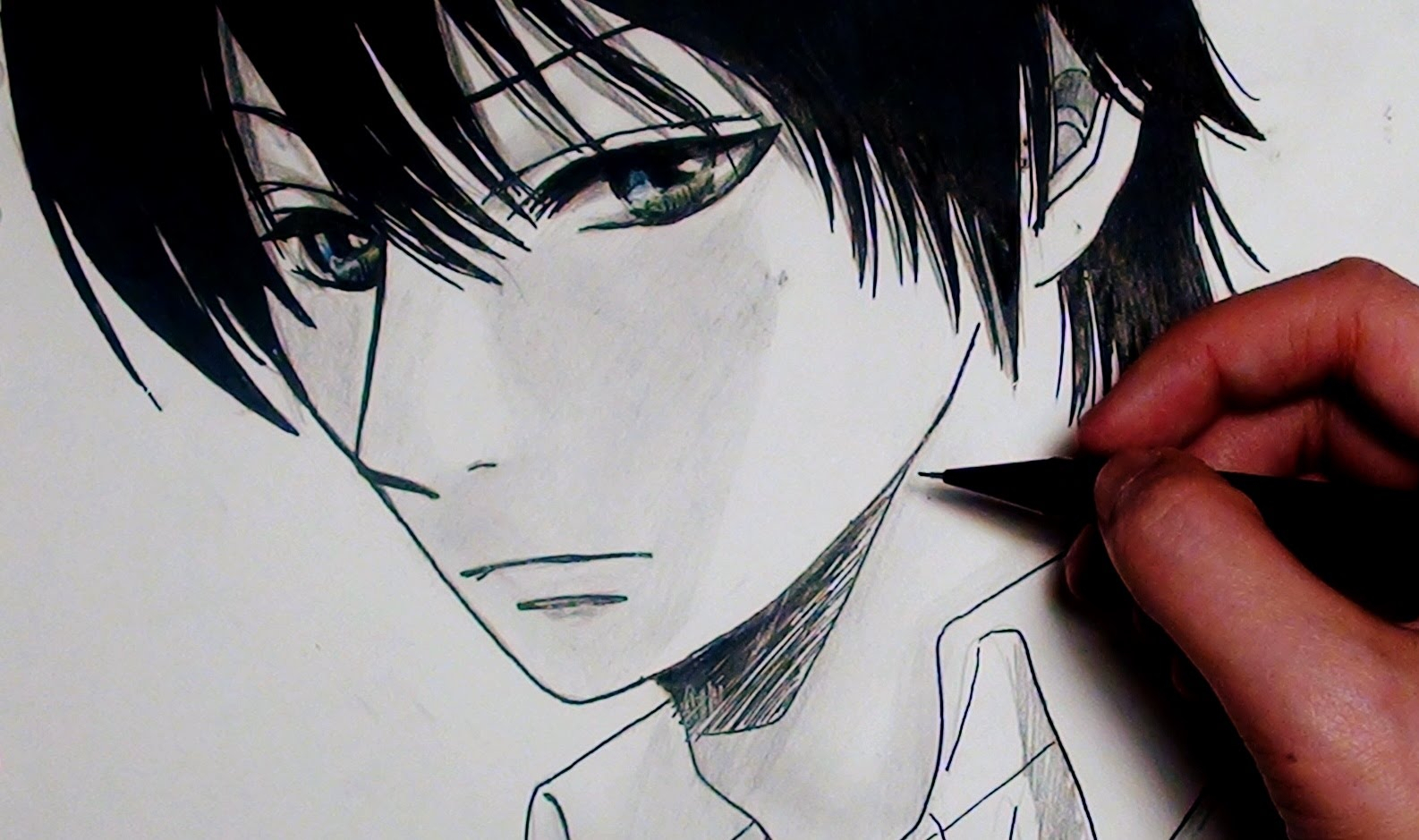 1586x939 Drawing Anime Boy How To Draw A Manga Guy - Manga Guy Drawing