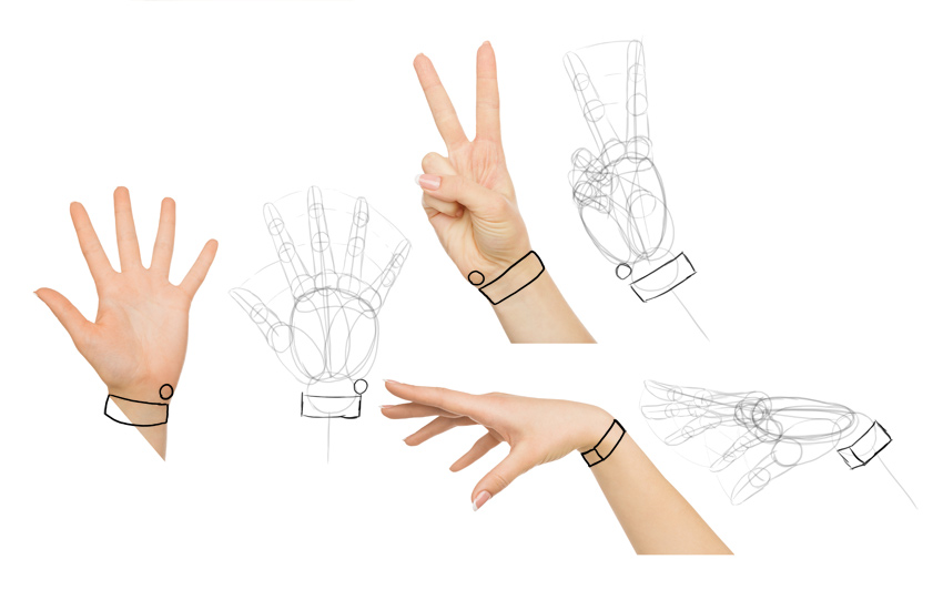 850x532 How To Draw Anime Hands And Feet - Manga Hand Drawing