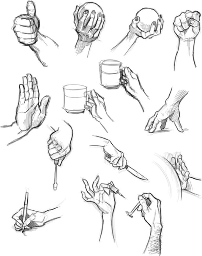680x864 How To Draw Manga Hand - Manga Hand Drawing