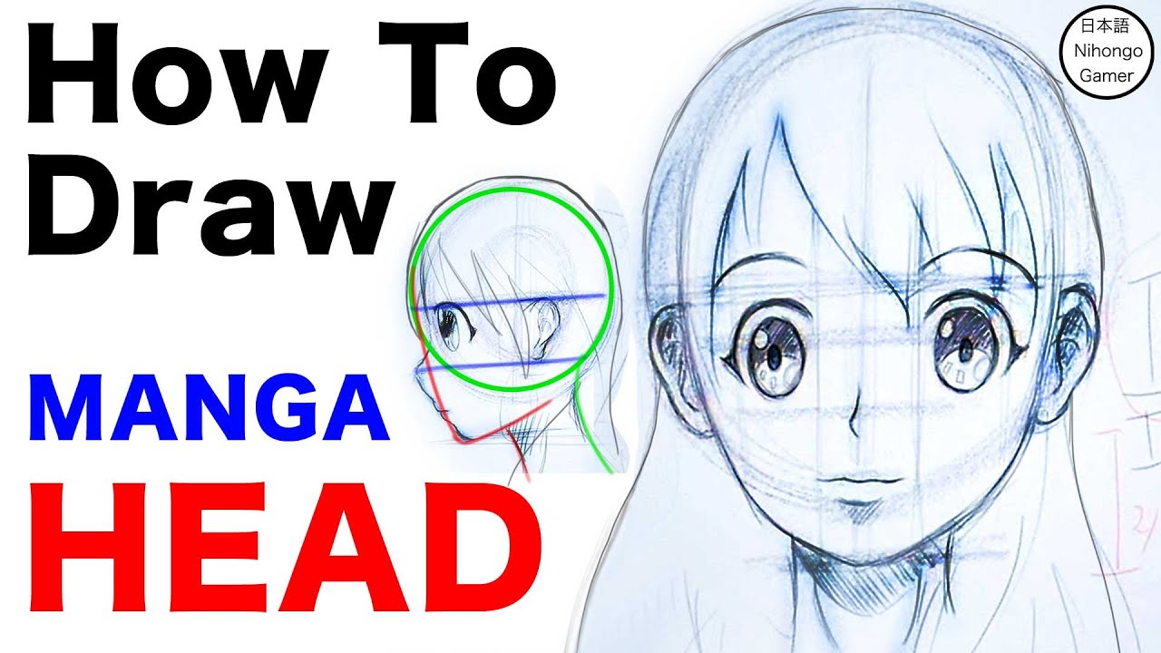 1280x720 How To Draw Female Manga Anime Pencil - Manga Head Drawing