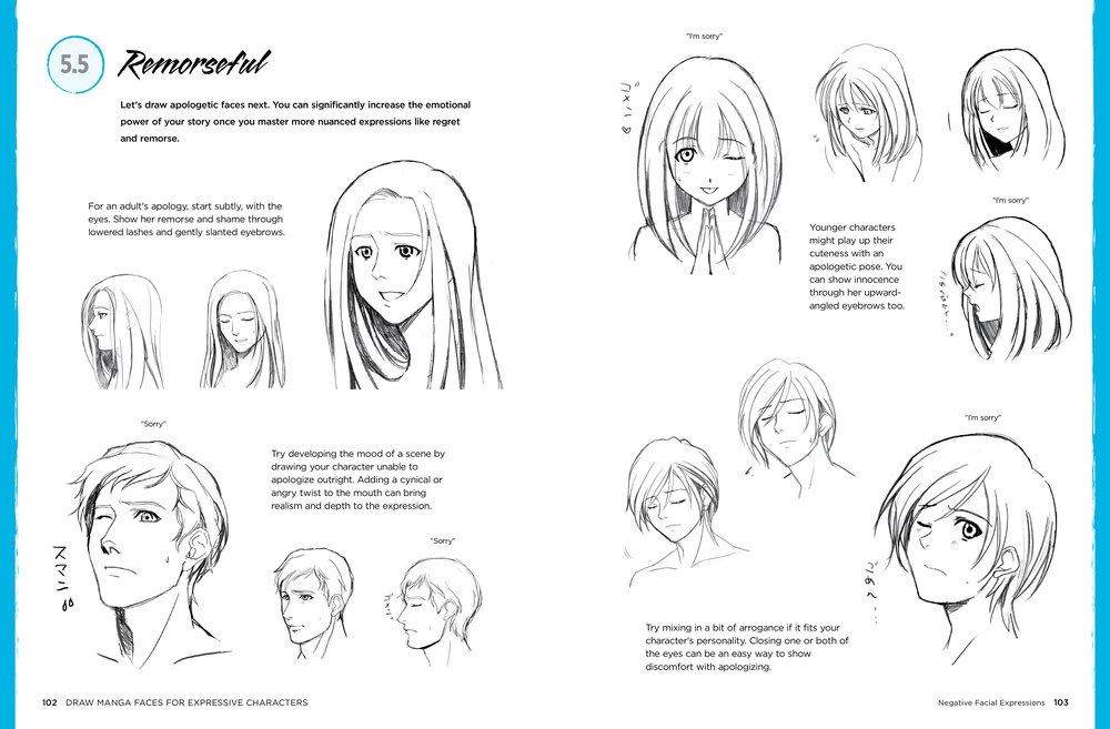 1000x657 drawing manga faces draw manga faces for expressive characters - Manga Head Drawing