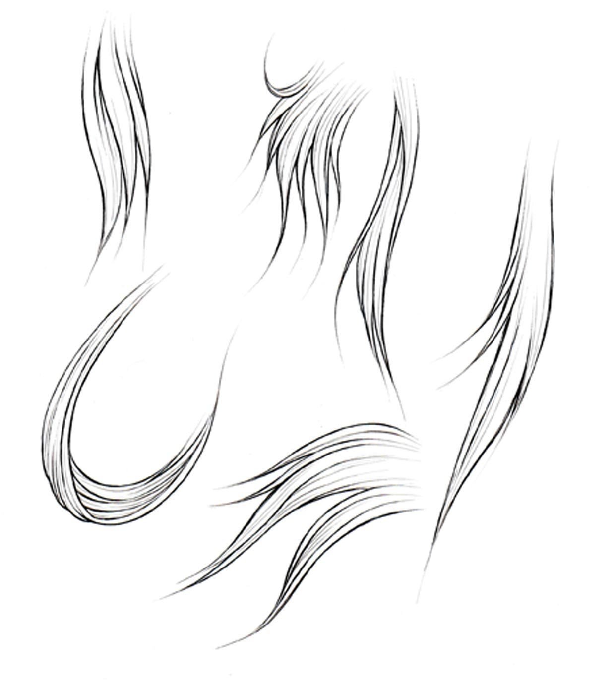 1242x1376 How To Draw Hair - Manga Style Drawing