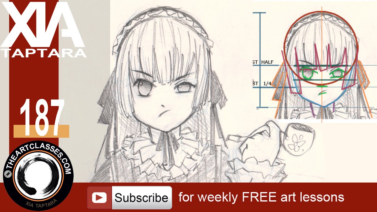 1280x720 How To Draw Face Anime Style Girl - Manga Style Drawing