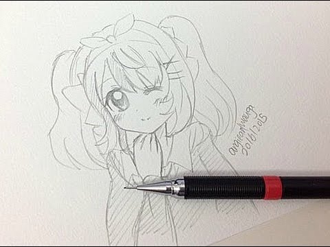 480x360 Draw A Manga Girl - Manga Woman Drawing