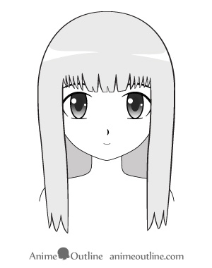 300x380 How To Draw Anime And Manga Hair - Manga Woman Drawing