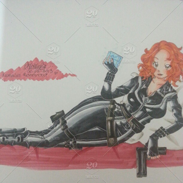 612x612 Natalia Romanova! - Manga Woman Drawing