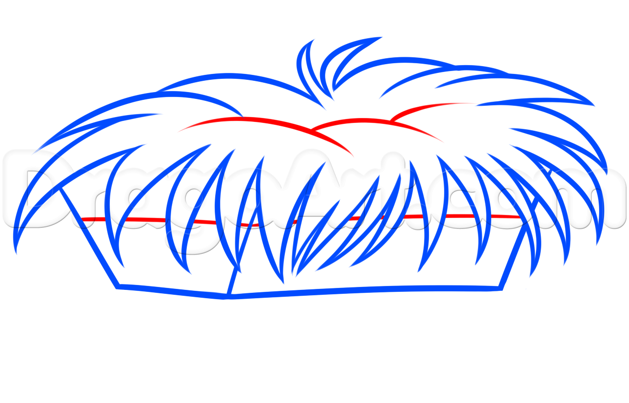 1283x823 how to draw a manger, step - Manger Drawing