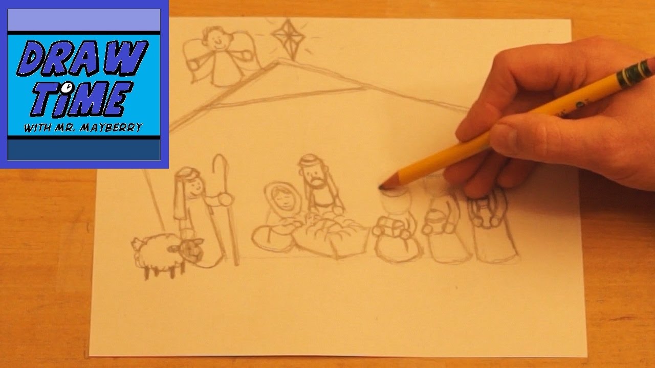 Manger Scene Drawing at Explore collection of
