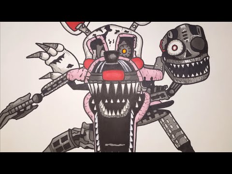 480x360 How To Draw Nightmare Mangle From Five Nights At Freddy's Step - Mangle Drawing