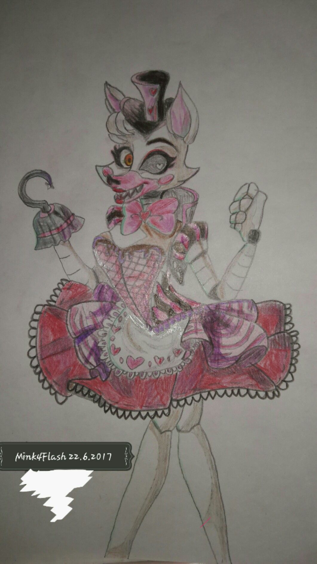 1061x1886 Mangle, Draw By Me The Original Picture Is From Another - Mangle Drawing