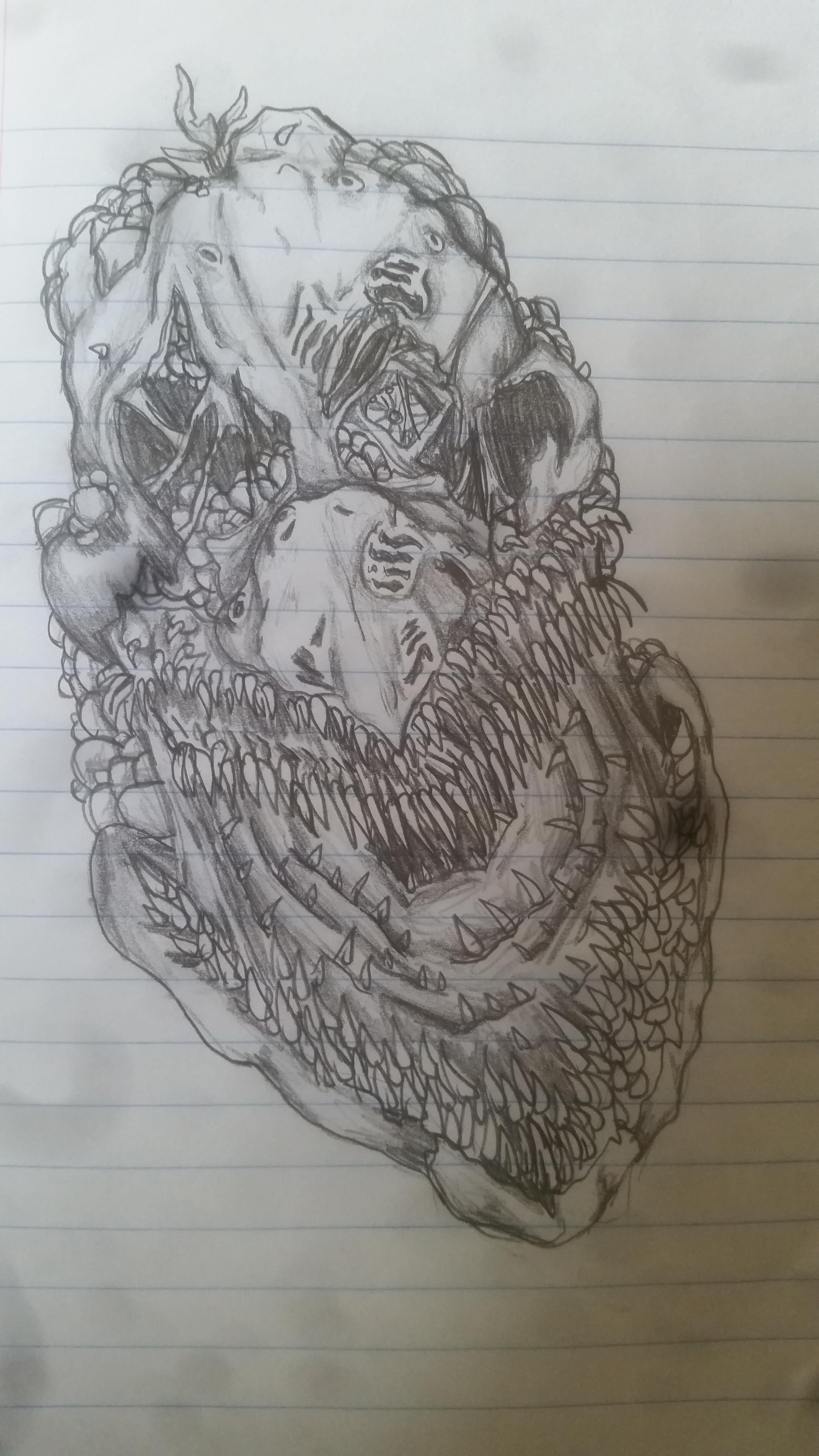 2988x5312 Semi Realistic Twisted Chica - Mangle Drawing