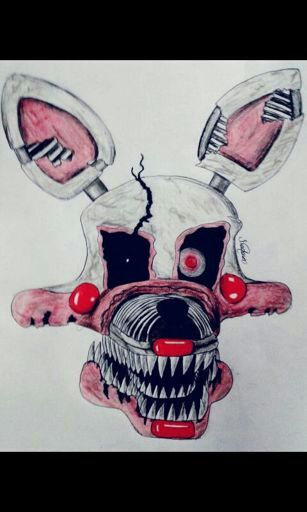 307x512 Draw Nightmare Mangle Five Nights At Freddy's Amino - Mangle Drawing