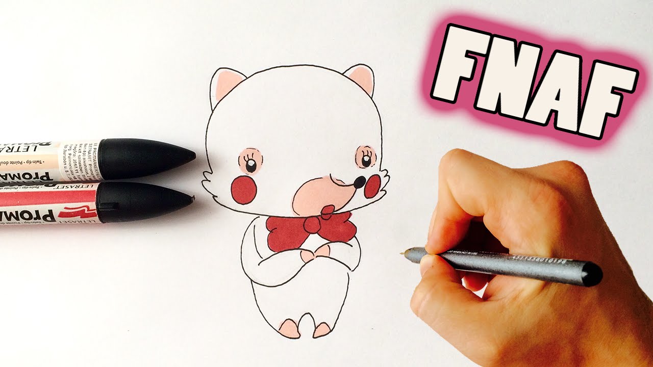 1280x720 How To Draw Chibi Mangle From Fnaf Facedrawer - Mangle Fnaf Drawing