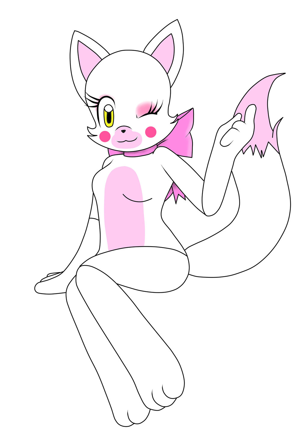 1024x1443 Mangle Fnaf Drawing - Mangle Fnaf Drawing