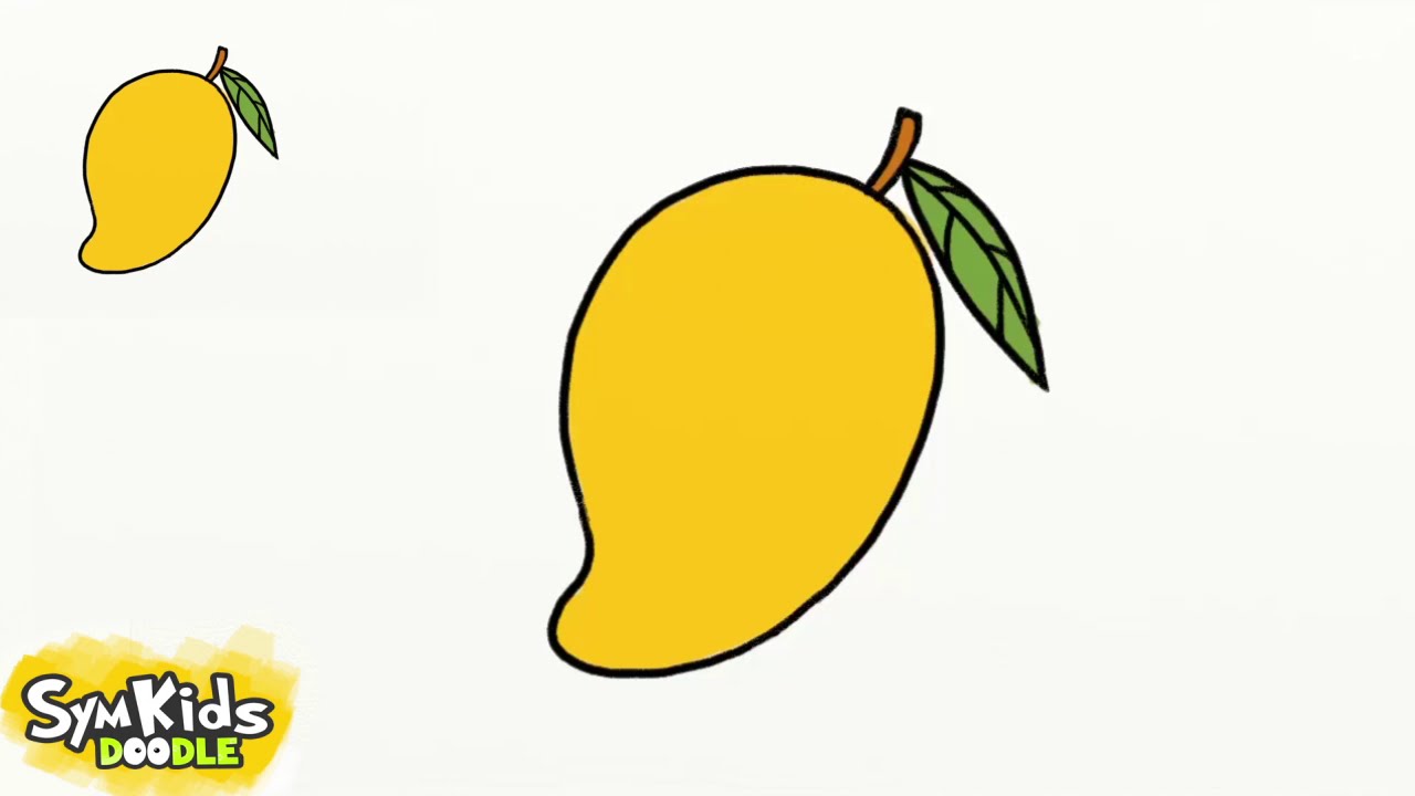 1280x720 how to draw a mango - Mango Drawing