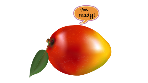 500x280 illustrator tutorial draw a realistic mango with the mesh tool - Mango Drawing Picture