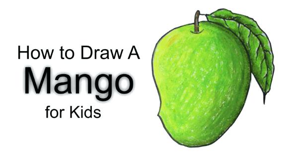 570x320 how to draw a mango how to draw a mango easy mango drawing draw - Mango Drawing Picture