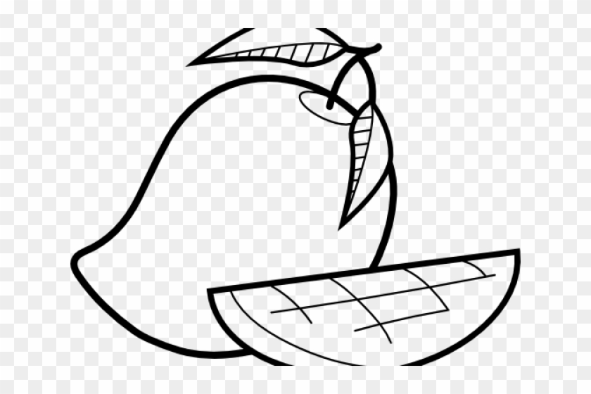 840x560 Bw Clipart Mango - Mango Images For Drawing