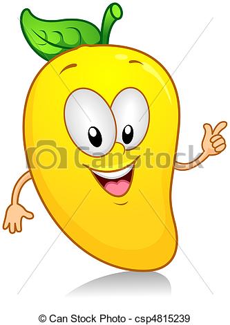 333x470 Mango Gesture Illustration Of A Mango Character Gesturing - Mango Images For Drawing
