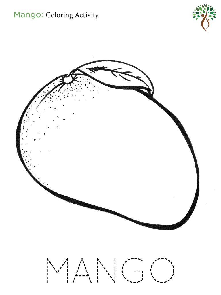 768x1024 coloring mango new mango line drawing at getdrawings - Mango Line Drawing