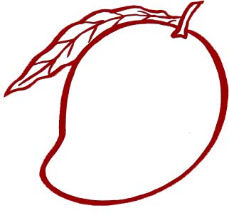 322x299 Mango Clipart Sketch Great Free Clipart, Silhouette, Coloring - Mango Line Drawing