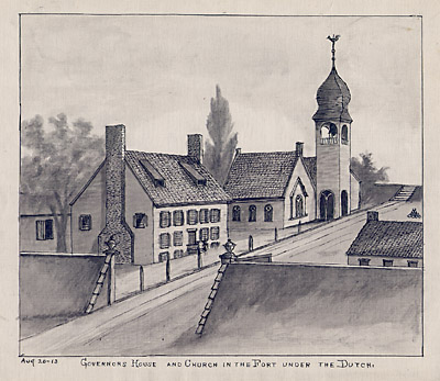 400x347 view, new york city, henry rile, brooklyn, churches in manhattan - Manhattan Drawing