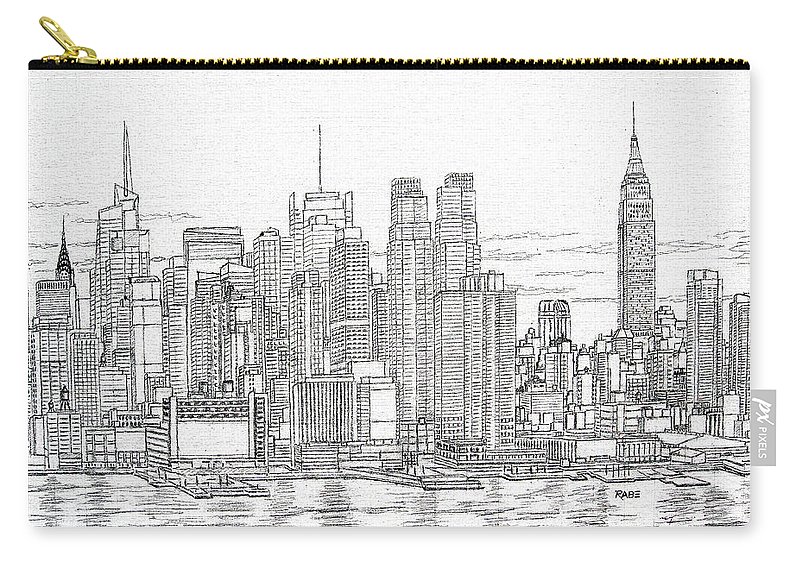 800x570 New York City - Manhattan Skyline Drawing