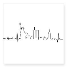 236x236 New York City Skyline Simple Drawing Kids In Drawings - Manhattan Skyline Line Drawing