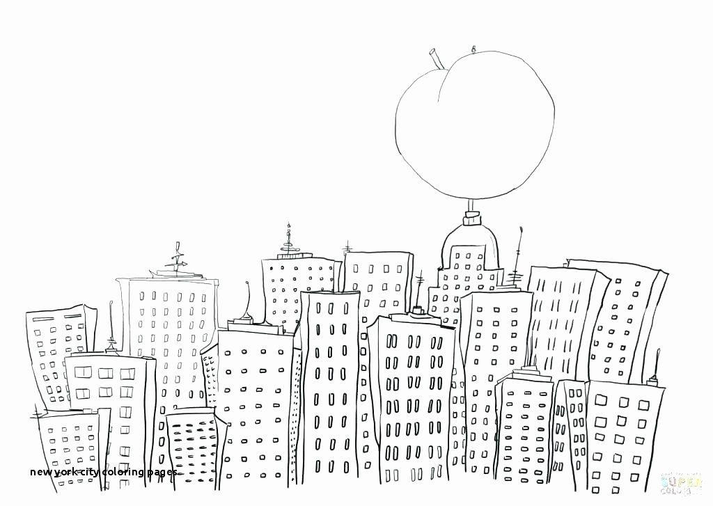 1024x727 manhattan skyline coloring pages fresh lovely new york city - Manhattan Skyline Line Drawing