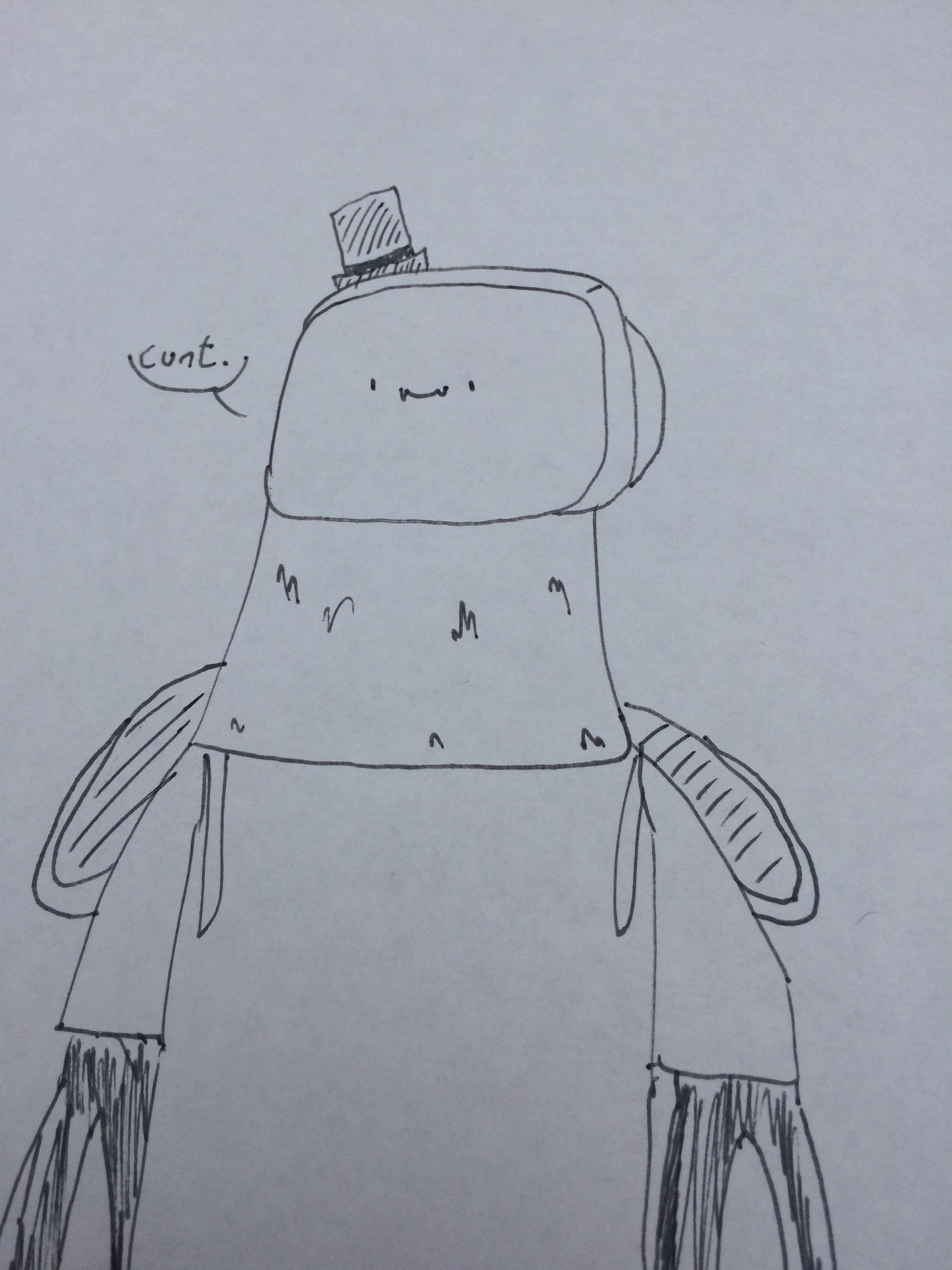 2448x3264 Shit Drawing Of The Average Maniac Pyrocynical - Maniac Drawing