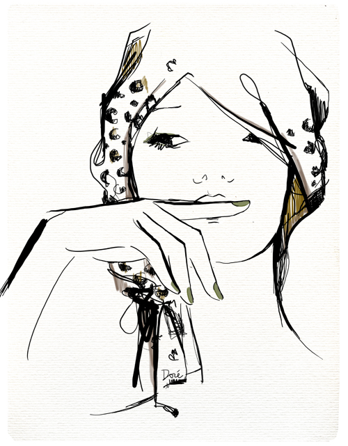 500x641 Life In New Yorkmanicure ! Pedicure ! Facial ! - Manicure Drawing