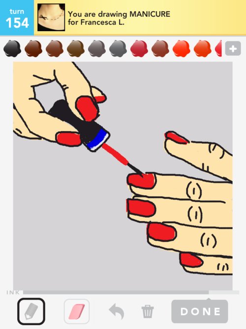 Manicure Drawing at PaintingValley.com | Explore collection of Manicure ...