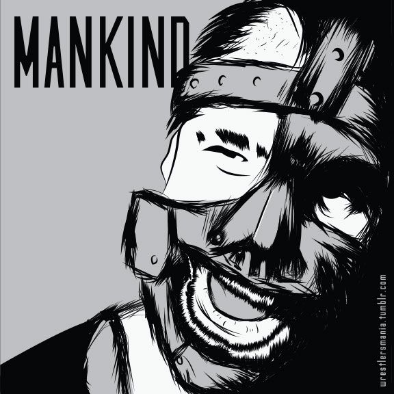 576x576 mankind wwe drawings and cartoons wwe divas, art, wwe - Mankind Drawing