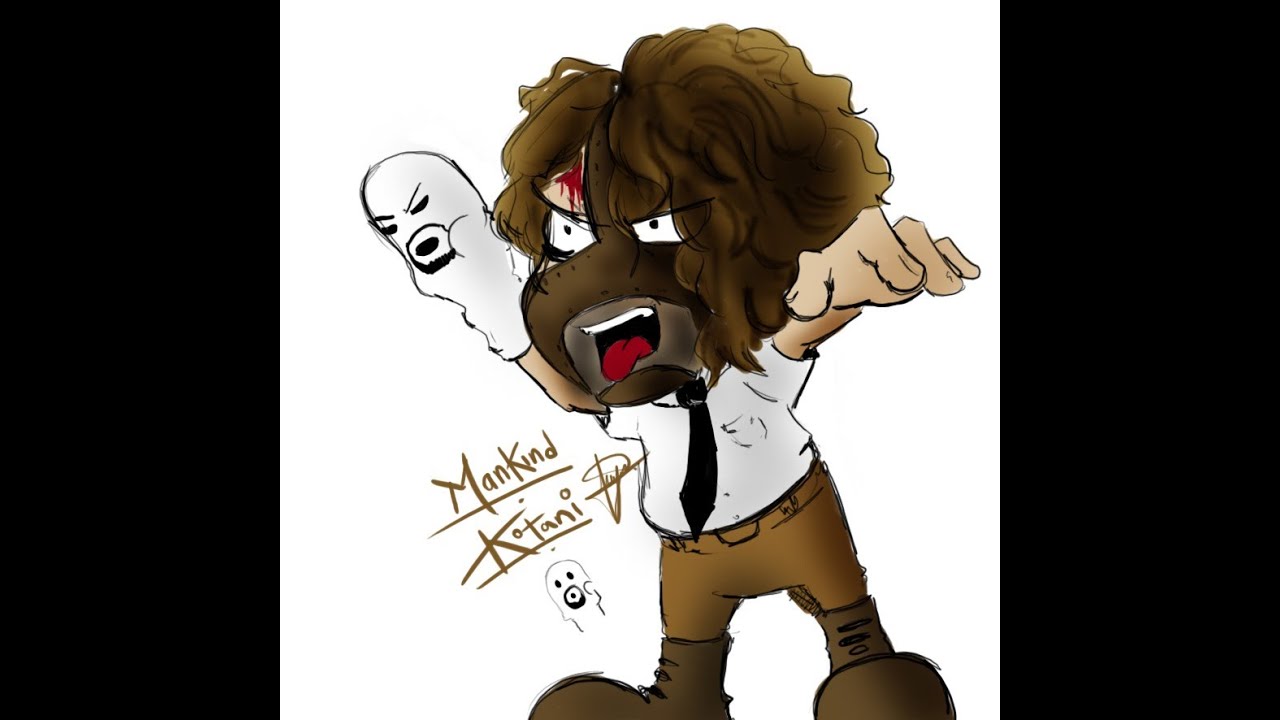 1280x720 Speed Drawing Mankind Wwe - Mankind Drawing