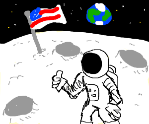 300x250 One Giant Leap For Mankind Drawing - Mankind Drawing