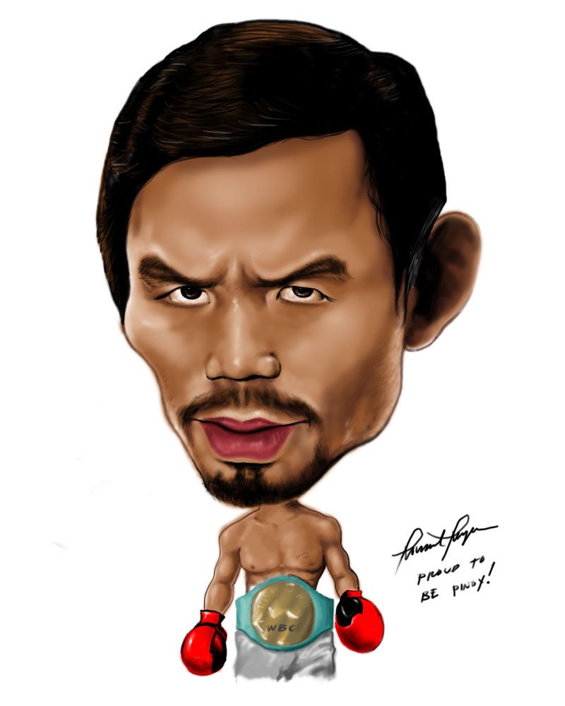 800x1000 caricature of manny pacquiao - Manny Pacquiao Drawing