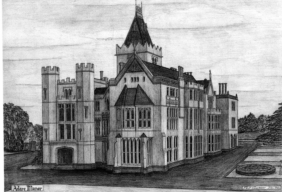 900x615 Adare Manor Drawing - Manor Drawing