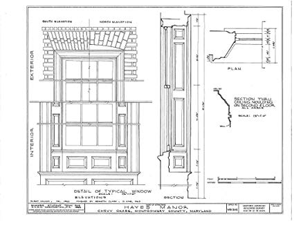 425x346 Historic Pictoric Structural Drawing Habs Md, Chev - Manor Drawing