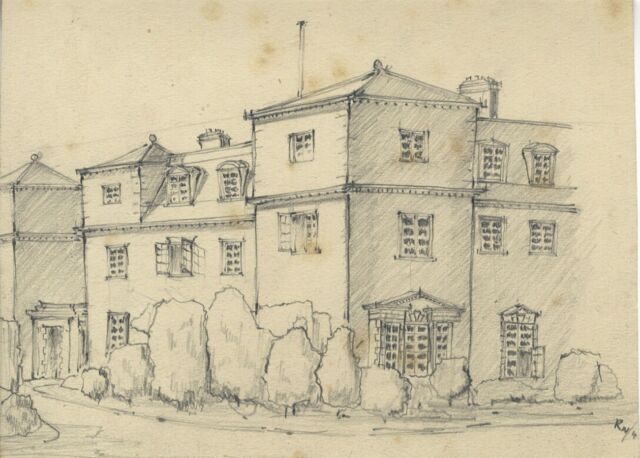 640x458 robert warren ariba, manor house elevation - Manor House Drawing