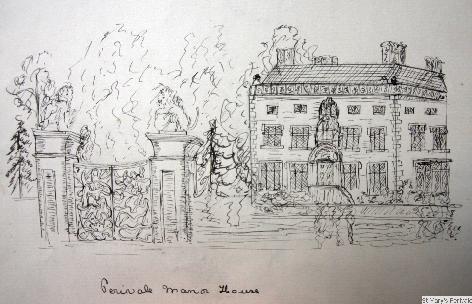 954x616 St Mary's Perivale Events Details - Manor House Drawing