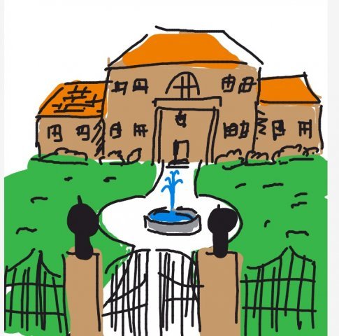 485x480 Mansion Drawings - Mansion Drawing