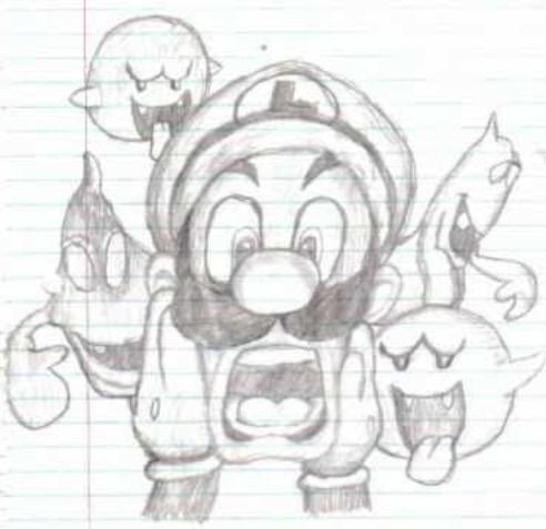 492x477 my new luigi mansion drawing! mario amino - Mansion Drawing