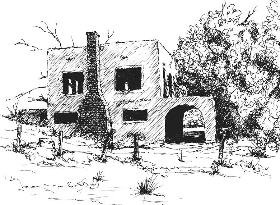 900x660 Spanish Mansion Drawing - Mansion Drawing