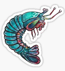 210x230 mantis shrimp drawing stickers redbubble - Mantis Shrimp Drawing