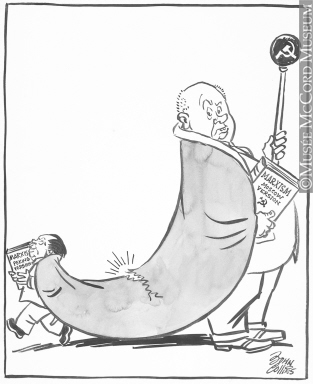 313x384 The Mantle Of Lenin Drawing, Cartoon John - Mantle Drawing