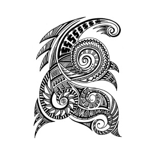 300x300 maori art drawing - Maori Drawings