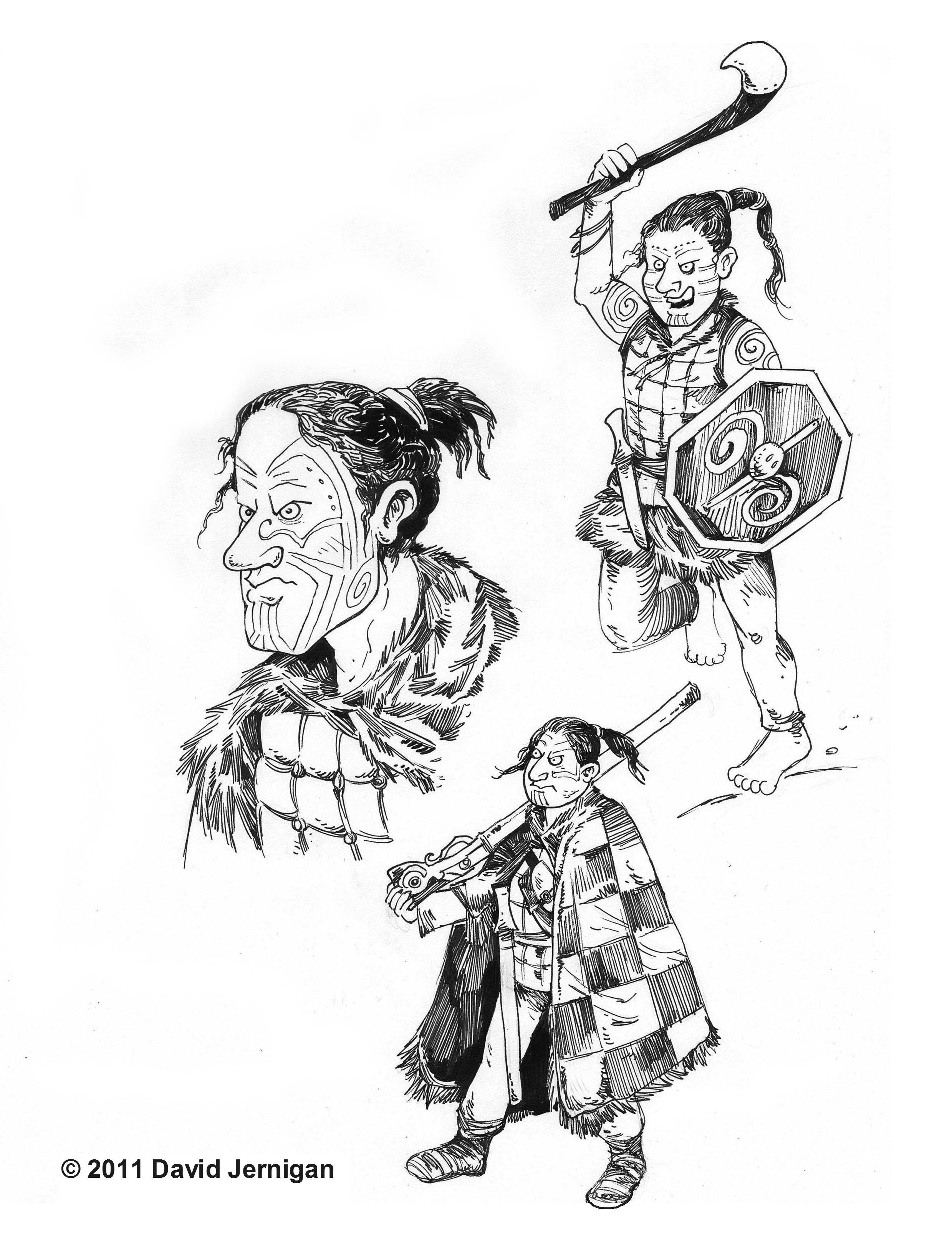 2479x3229 maori warriors drawing sketcharound - Maori Drawings