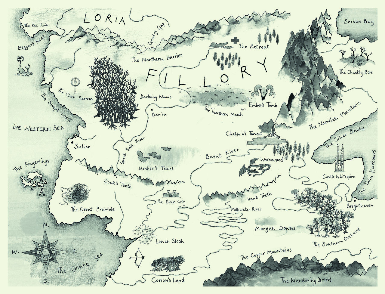 1280x977 How Writers Map Their Imaginary Worlds - Map Drawing