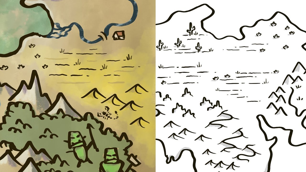 1280x720 Tips For Drawing Deserts - Map Drawing