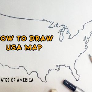 300x300 How To Draw A Us Map Outline Blank Map Of The United New - Map Of Us Drawing